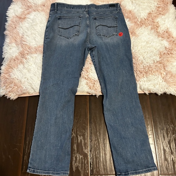 Lee Flex motion straight leg mid rise jeans women’s plus size 18 - Picture 2 of 3